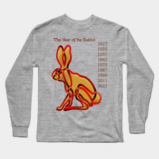 Chinese Rabbit Long Sleeve T-Shirt